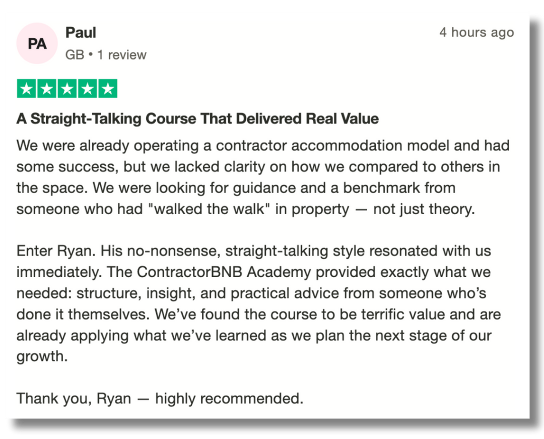 ContractorBnB Fast-Track (Most Popular)