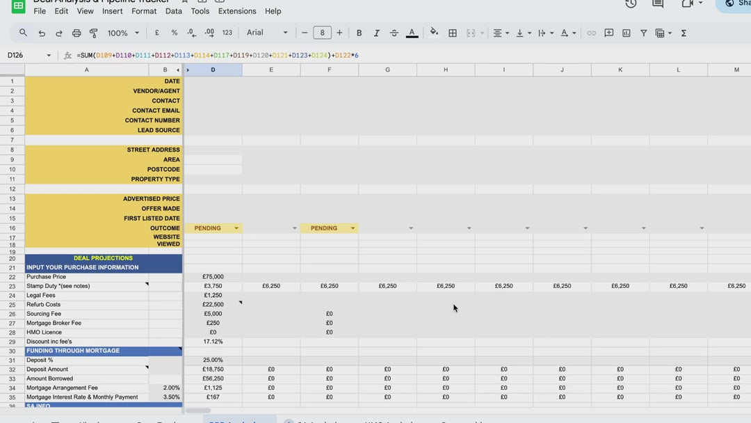All In One Deal Analyser